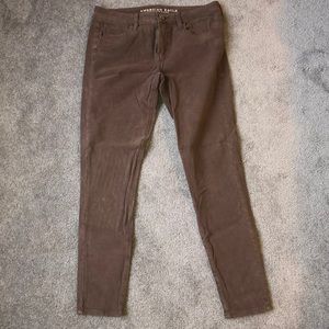 American Eagle brown jeggings